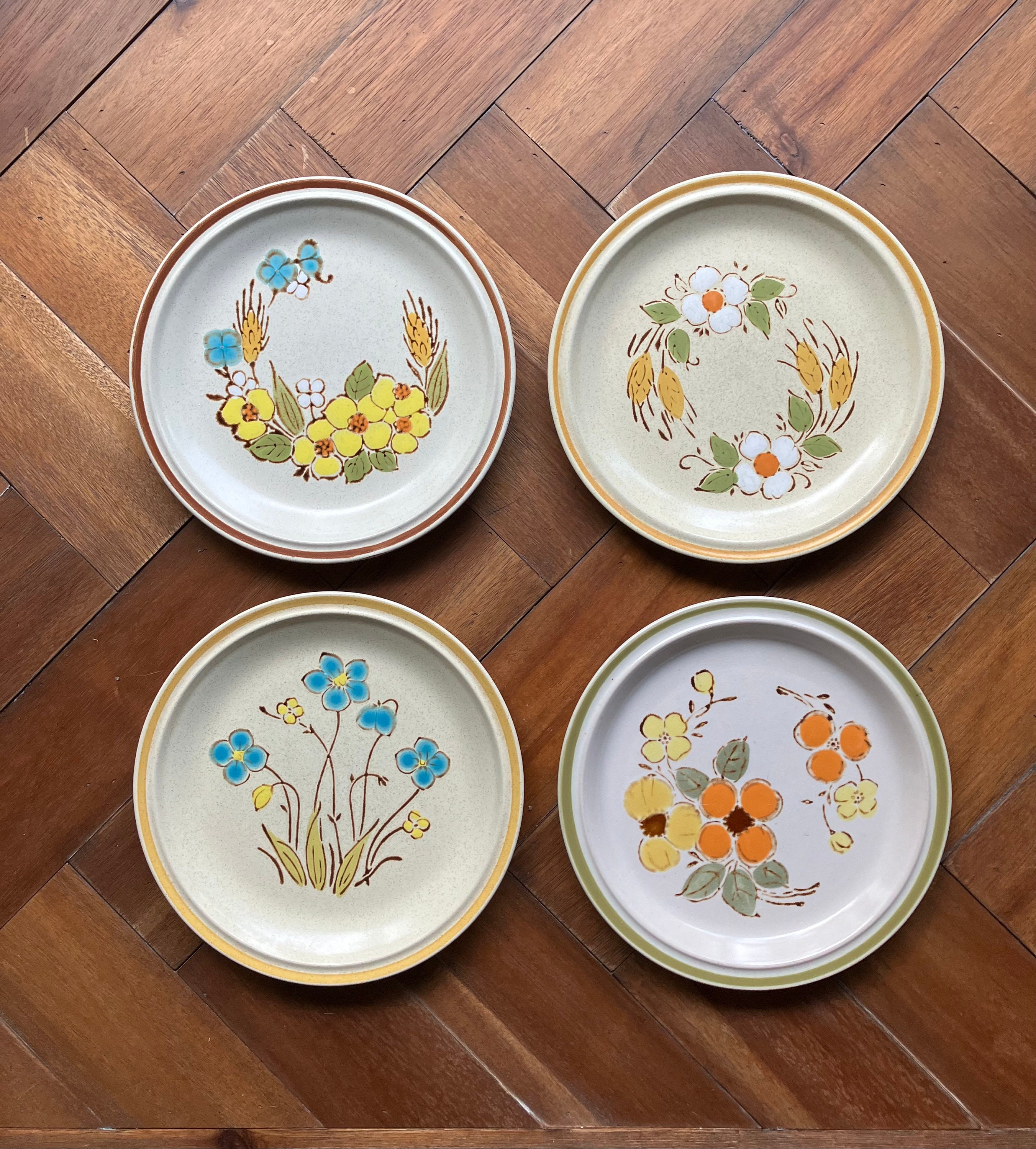 Hearthside Garden Festival Plates Vintage Hearthside Garden