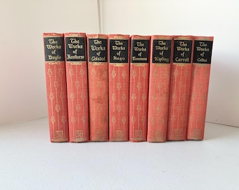 Vintage Classics Book Set: 1920s Kipling, Doyle, Hugo, Tolstoi