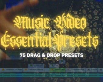 Musikvideo-Bearbeitung: 75+ Essential Presets ziehen & ablegen Effekte I Premiere Pro