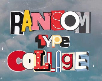 Ransom Type Collage: PNG Clipart for Video Editing