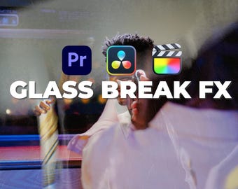 21 Glass Break FX Transitions Pack | Drag & Drop + Tutorial Videos