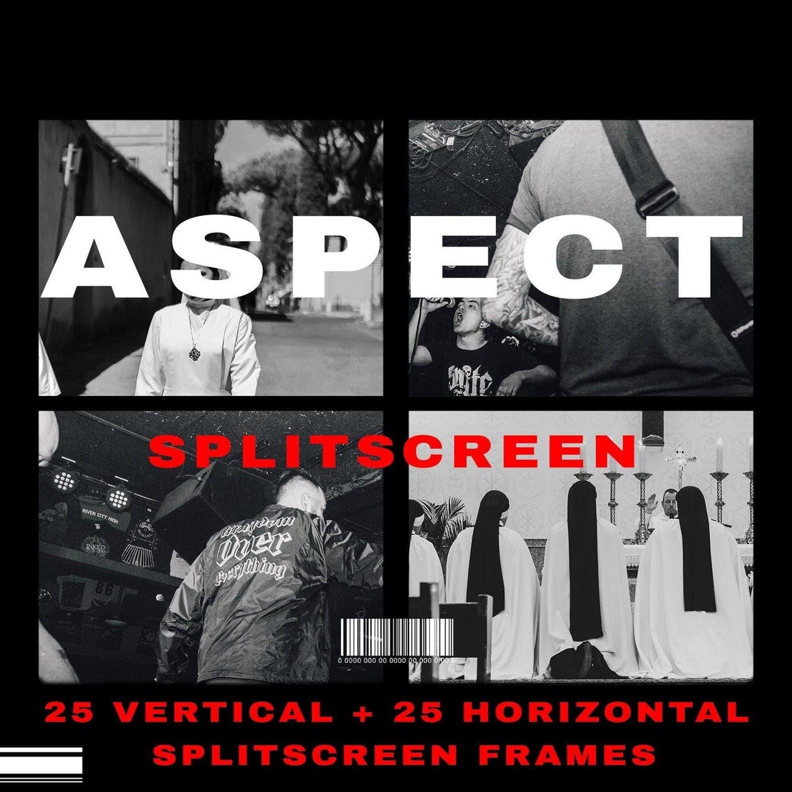 Split-screen Frames: 4K Video Editing Overlays - Etsy