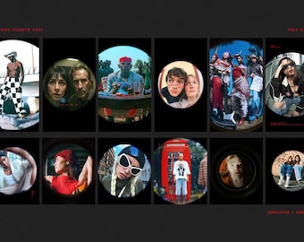 Fisheye Lens Overlays: Retro Effects for Social Media (PSD Templates)