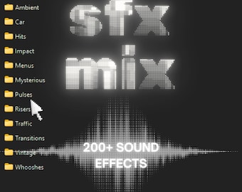 Sound Effects Bundle – 200+ SFX for Video, YouTube, Games
