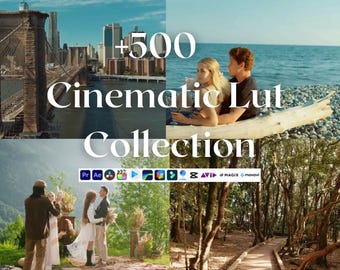 550+ Cinematic LUTs Collection | Film Color Grading Presets