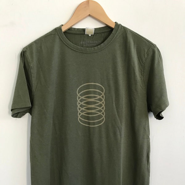 Men's T shirt/Bamboo Clothing/Organic Bamboo for Men/Organic Cotton for Men/Maude Andrade/Slinky/Olive drab t shirts