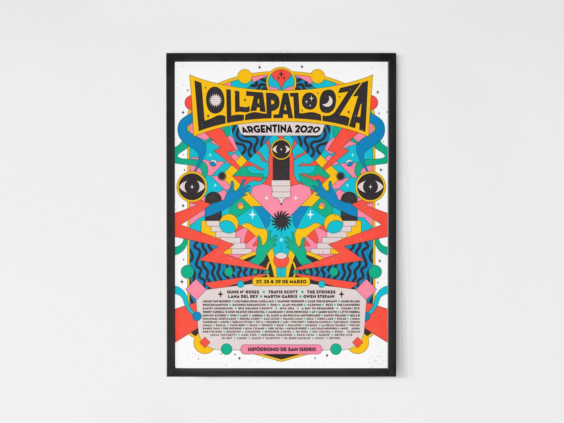 Lollapalooza Poster - Etsy