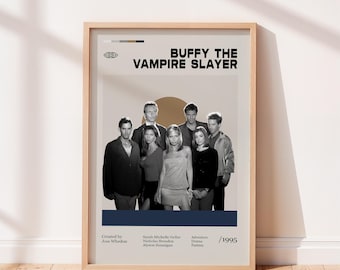 Buffy the Vampire Slayer Movie Poster, Vintage tv show poster, Minimalist Art, Retro Poster, Vintage Poster, Home Wall art.