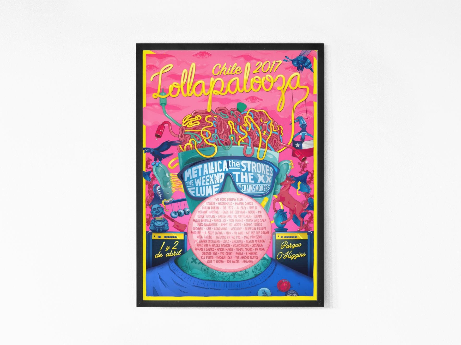 Vintage Lollapalooza Poster - Etsy
