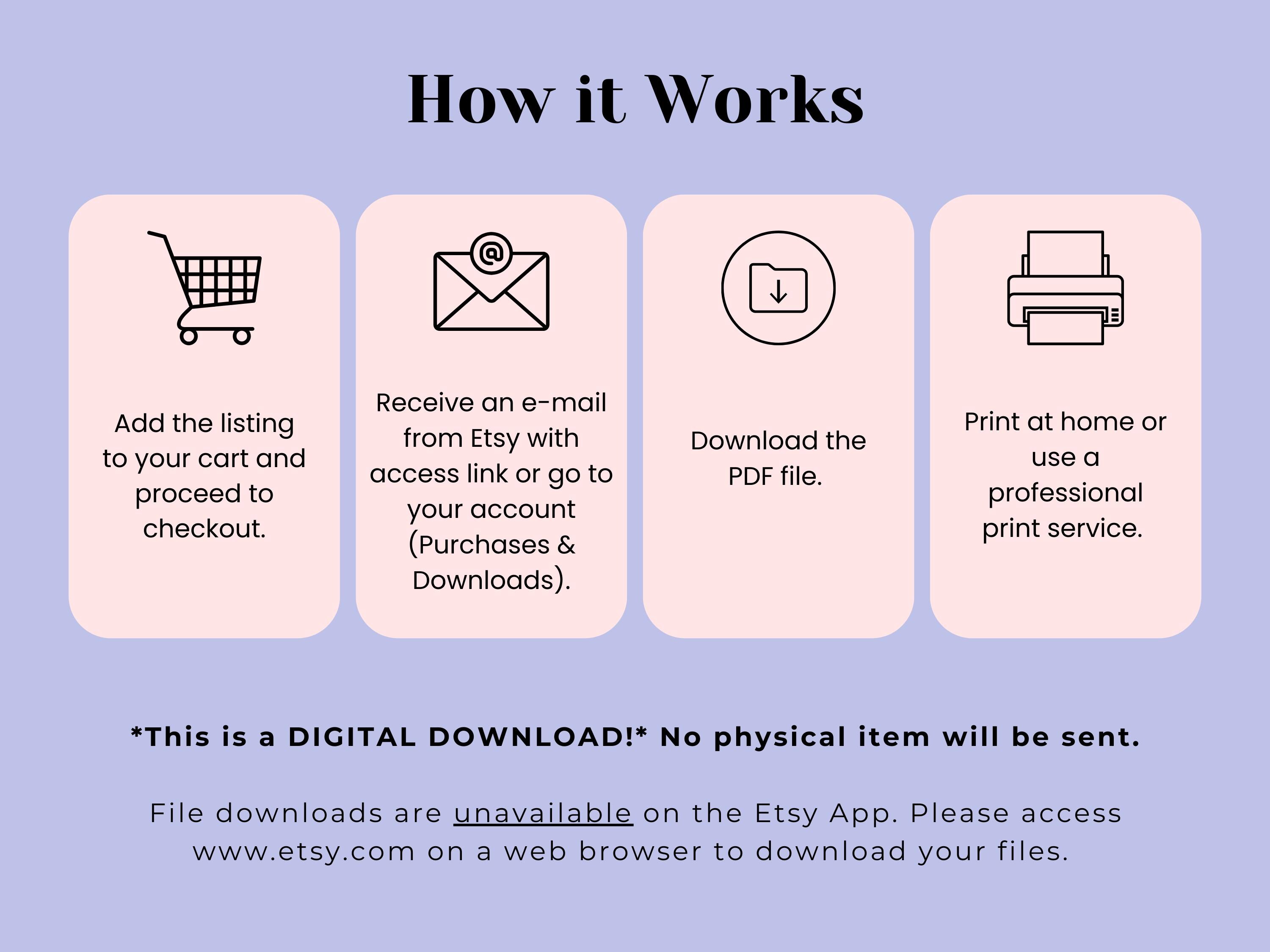 Printable Notepad, Digital Notepad, Colorful Pages to Print, Printable ...