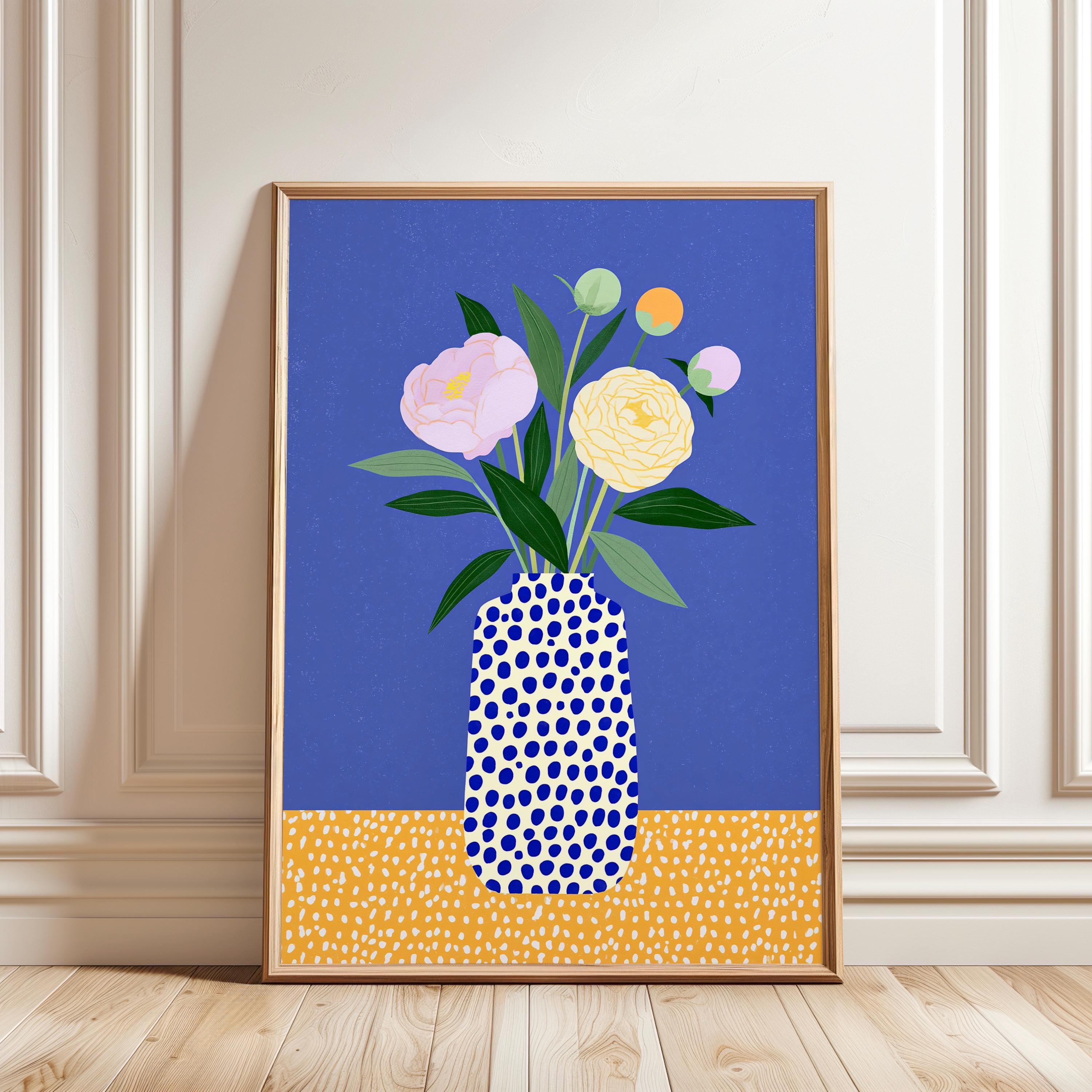 Polka Dot Vase - Etsy