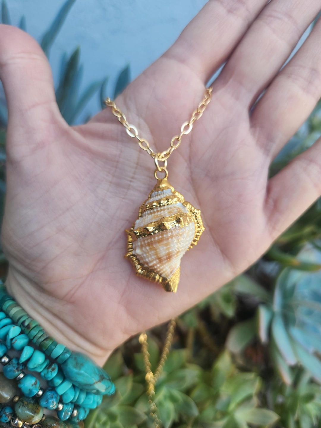 Gold Seashell Jewelry Seashell Pendant Buy Real Shell Pendant