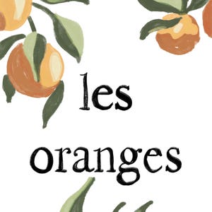 Citrus Fruit Oranges Digital Art Print - Instant Download Printable Wall Art