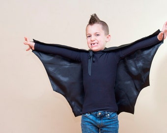 Halloween Cute Black Bat Wing Kids Unisex Costume School Party Handbag Bag Purse