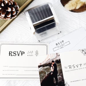 Sellos de RSVP para invitaciones de boda, sellos para invitaciones de boda, invitaciones de boda con RSVP, sellos postales para invitaciones de boda, despedida de soltera