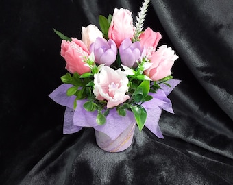 Blumenstrauß aus Seife  Geschenk