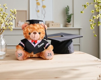 Personalized Name Graduation Bears,Graduation Gift,Class Of 2025,For Friend,Gift ForHer ,College Graduation Gift,Plush Bear Teddy Bear