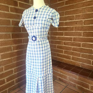 blue life clyde dress Blue Life Size M Clyde Dress Ultramarine Blue Floral Long Sleeve Mini Dress