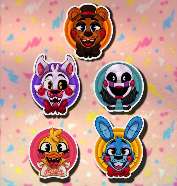 foxy illustrations AMO 500部限定zine サイン　レア Cute Foxy Five Nights at Freddy's Please Sticker - Etsy