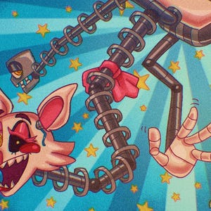 Five Nights At Freddy's Inspired 8.5" x 11" Glossy Art Print - Meet Mangle!