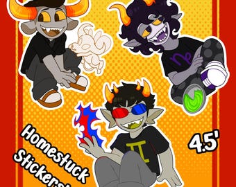 Homestuck Stickers- Tavros, Sollux, Gamzee