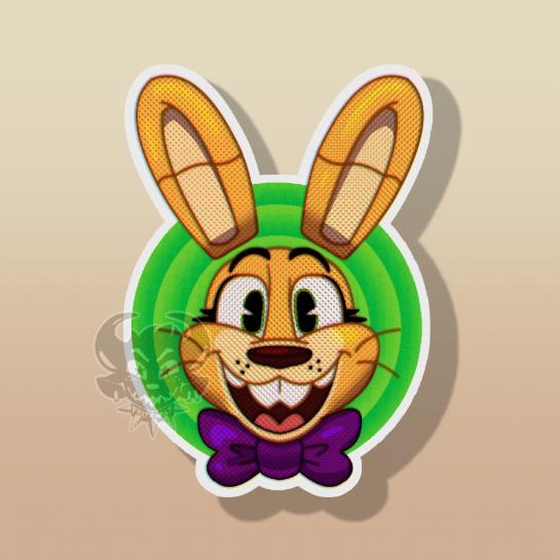 Five Nights at Freddy's Sparkly 'vintage Cartoon' Style Stickers ...