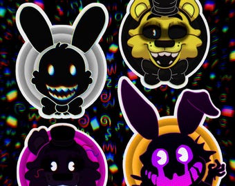 Five Night's at Freddy's - Crashers and Viruses (2-3", Sparkly)