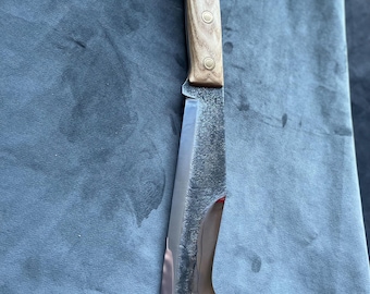 Handmade Machete: 1066 Steel Blade, Ash Wood Handle