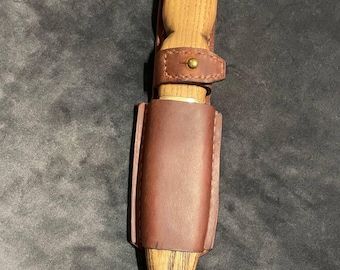 Celtic Scottish Dirk Knife: Ash Handle, Steel Blade
