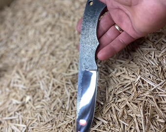 Handmade forging knife made of 1066 steel for bushcraft with leather sheaths