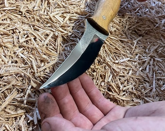 Hand-Forged Jambia Knife, 10.63" Stainless Steel Blade