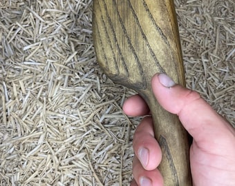 Handmade wooden hammer for working with leather - oak hammer for processing and stamping leather, handmade ash hammer.