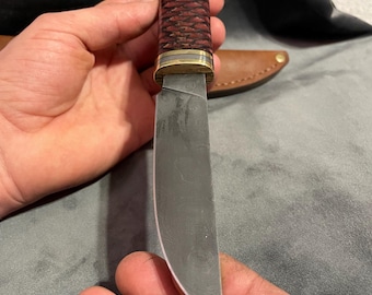 Handmade Damascus Steel Knife: Exclusive Gift with Fir Cone Handle