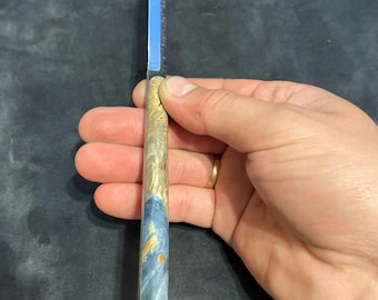 Handmade Forged Steel Knife, Maple Handle, Fixed Blade