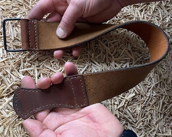 Handmade Leather Strop Kit with Polishing Compound – Knife Sharpening Razor Chisels Wood Tools