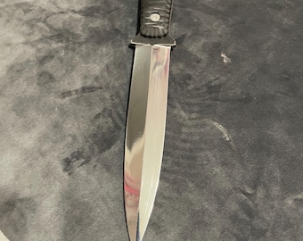 Handmade Forged Steel Dagger, ABS Plastic Handle