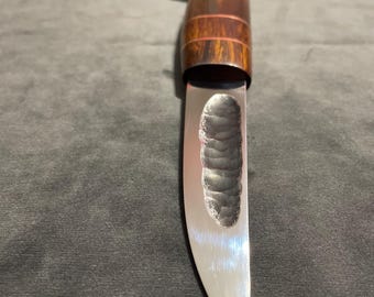 Hand Forged Yakut Knife, Ironwood Handle, N690 Steel Blade