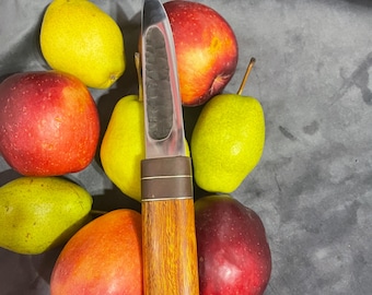 Handmade Yakut Knife, Forged Steel, Ironwood Handle