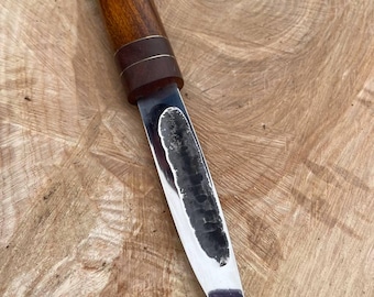 Hand Forged Yakut Knife: N690 Steel, Ironwood Handle