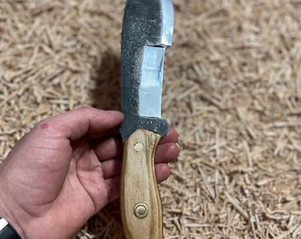 Нож-охотник Full Tang Tracker с фиксированным клинком  Охота, выживание, бушкрафт.Handmade Machete: 1066 Steel Blade, Ash Wood Handle