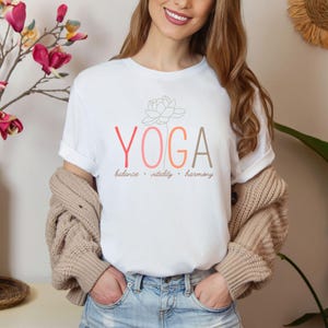 Yoga shirt, yoga tshirt, yoga, yoga gift, yoga clothing, gift for her, yoga teacher gift, gift for yoga lover, meditation shirt