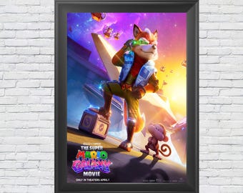 Plakat filmowy Super Mario Galaxy 12"x18" Star Fox McCloud