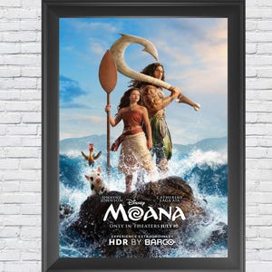 Moana Movie Poster 12"x18" HD~ Dwayne Johnson ~ Rena Owen ~ Disney 2026 HD