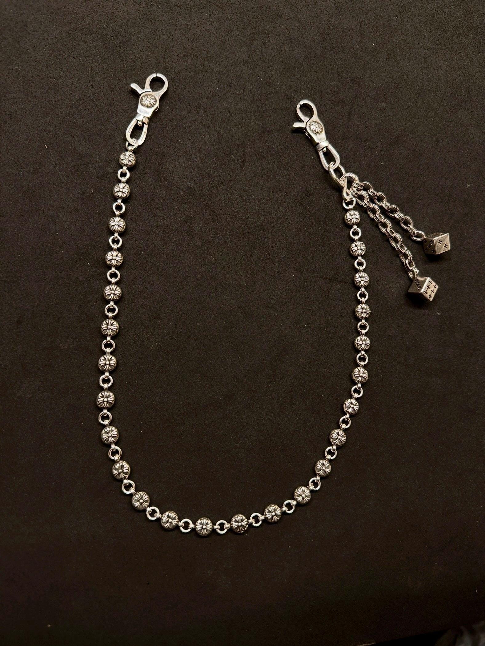 小物 Y2K Dice chain Ch Style Y2k Pants Dice Wallet Chain Keychain Biker