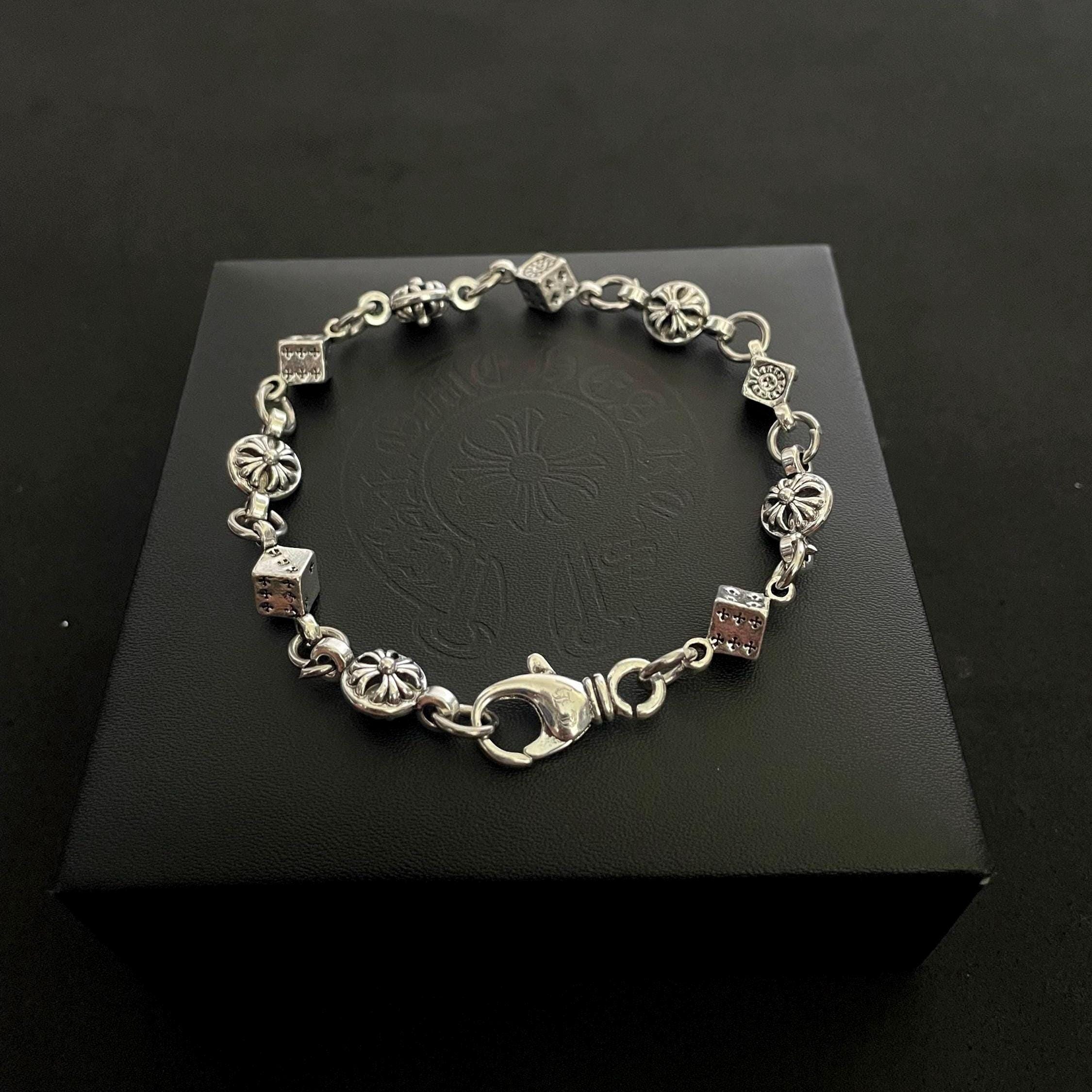 Men Chrome Hearts Dice Bracelet - Etsy Men Chrome Hearts Dice Bracelet - Etsy