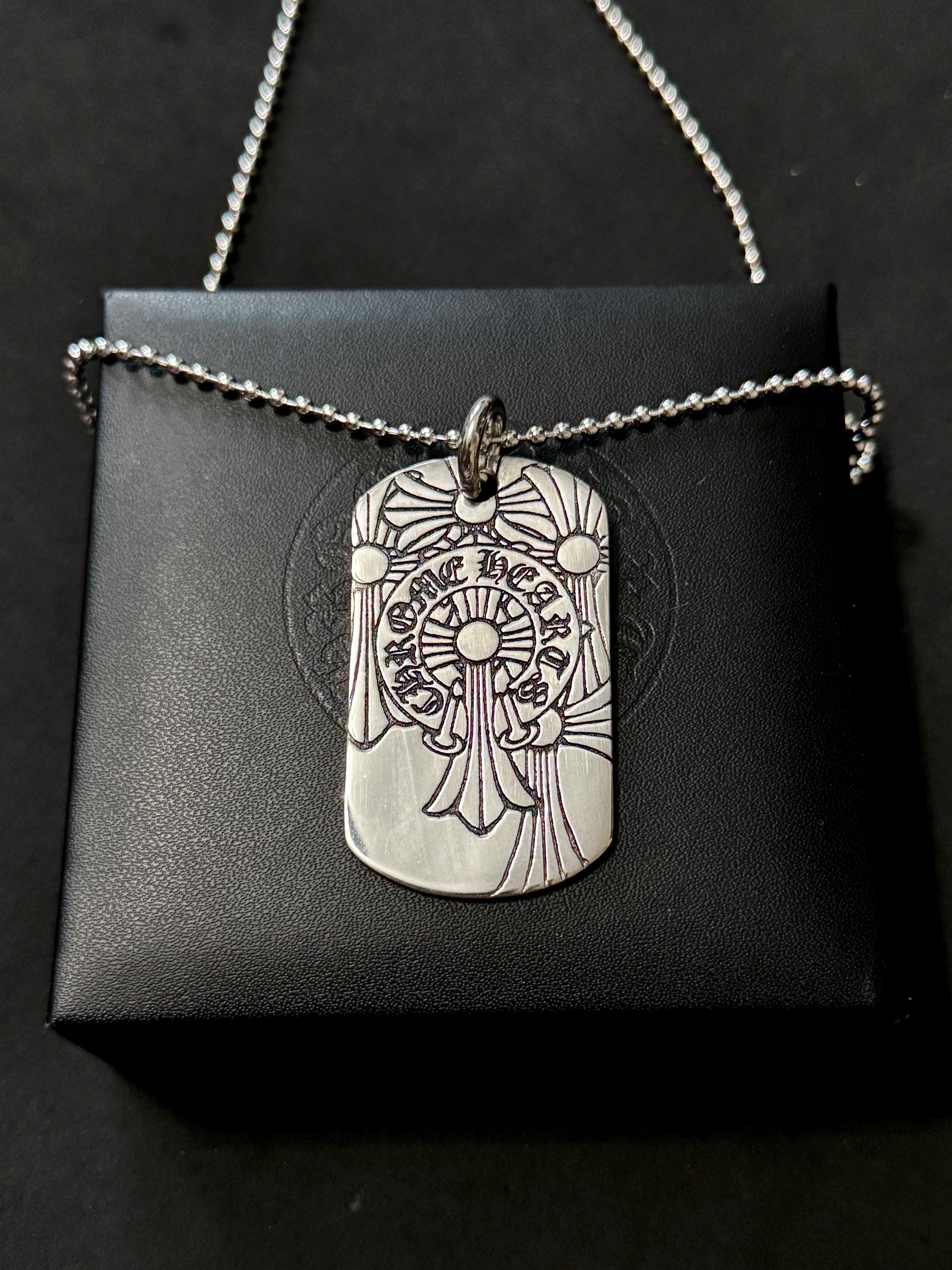CHROME HEARTS DOG TAG SM 磨く CROSS 