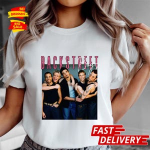 Koszulka zespołu Backstreet Boys Band New Desing, koszulka zespołu popowego z lat 90., koszulka prezentowa dla fana zespołu Backstreet Boys, przywróć pamięć, koszulka zespołu BSB American Music Band