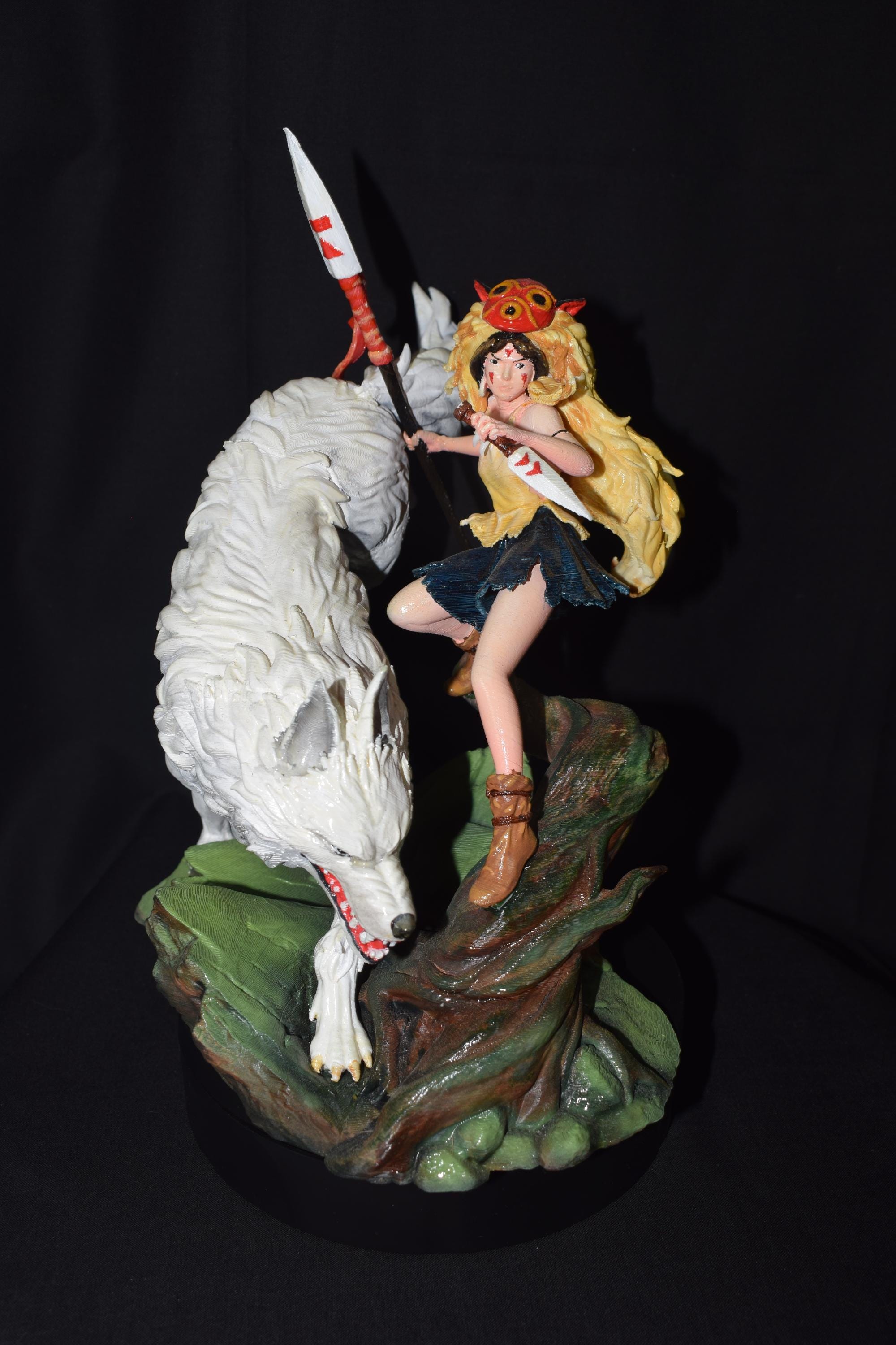 Princess Mononoke - 3D Print Figure - Etsy