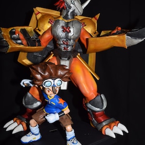 wargreymon and tai - figures in any size - unpainted or painted