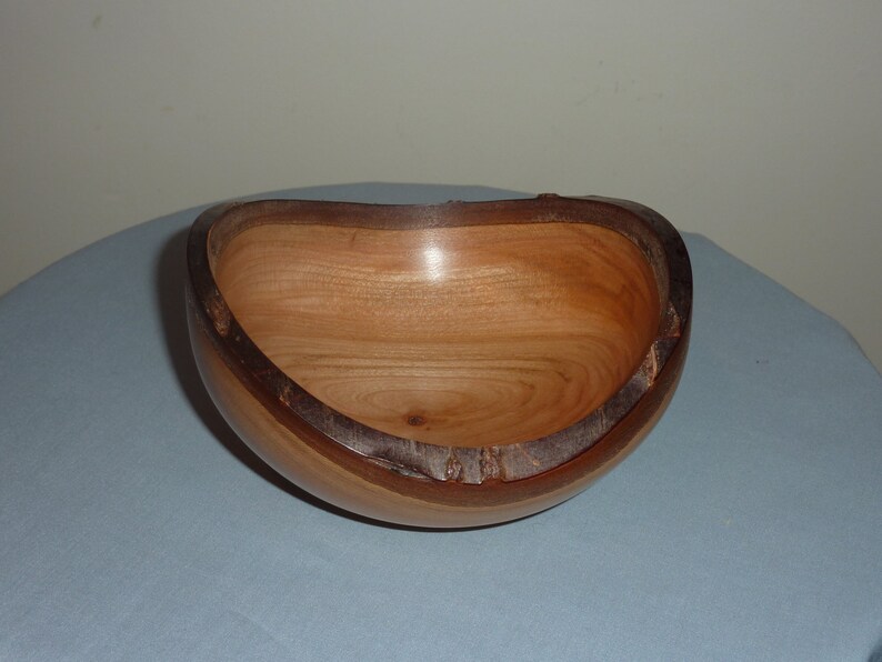 Cherry bowls with natural edge